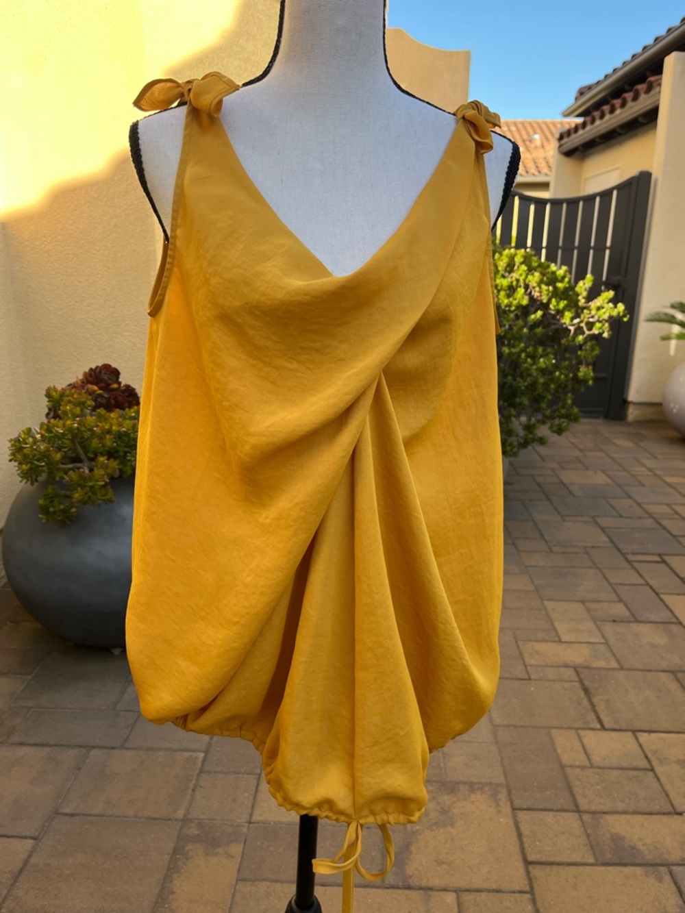 RACHEL Rachel Roy Mustard Yellow Tank Top